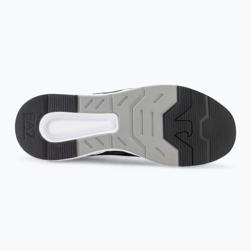 EA7 Emporio Armani Ace Runner Mesh schwarz/silberne Schuhe 4