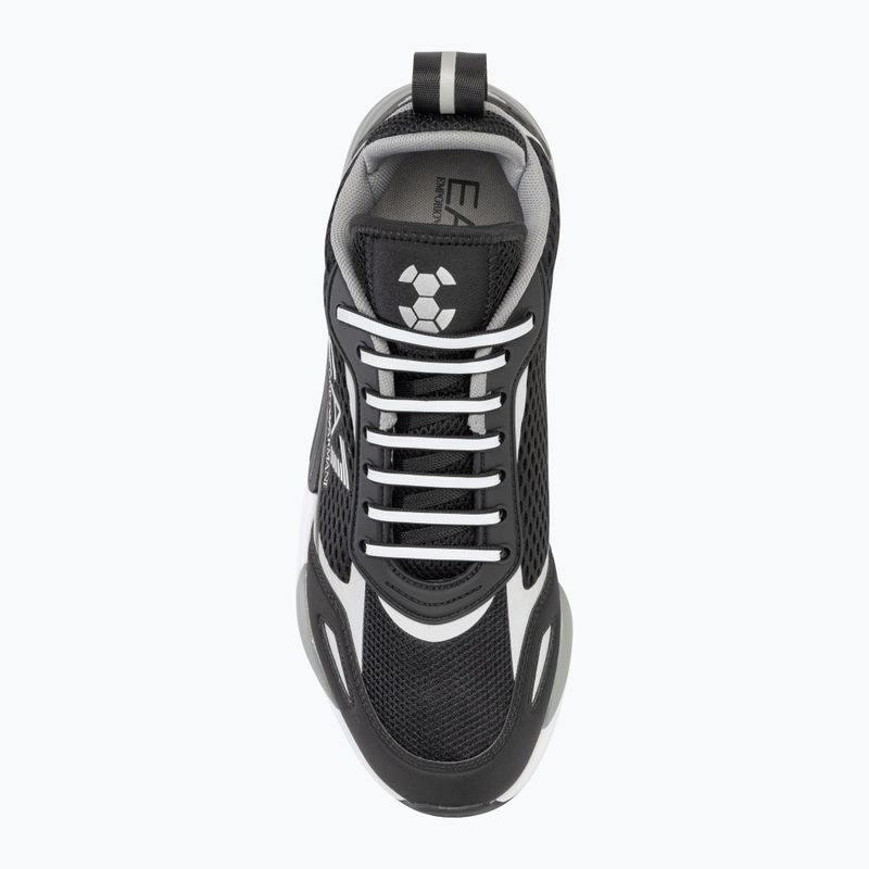 EA7 Emporio Armani Ace Runner Mesh schwarz/silberne Schuhe 5