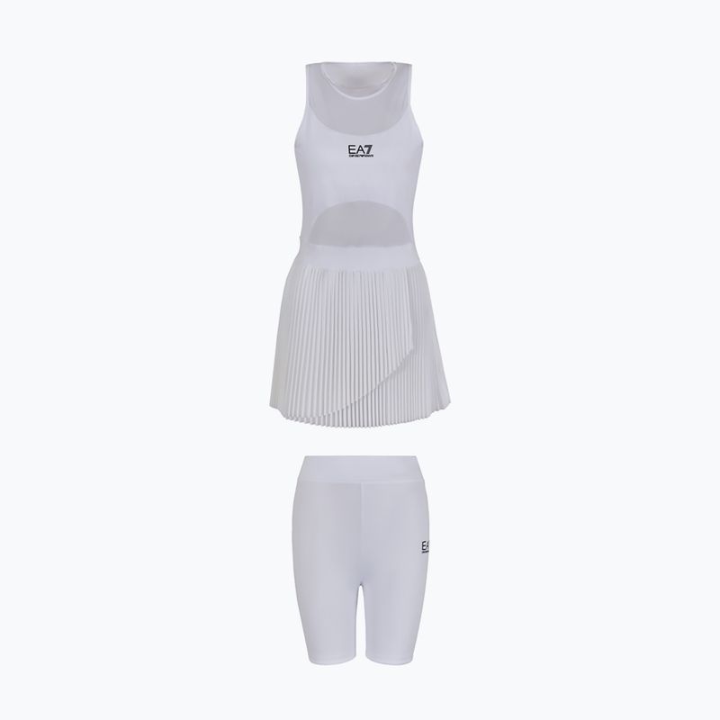 Tennis Kleid EA7 Emporio Armani Tennis Pro Lab white