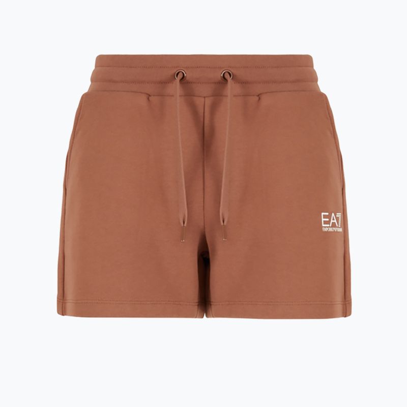 Shorts Damen EA7 Emporio Armani Train Shiny tan/logo pristine