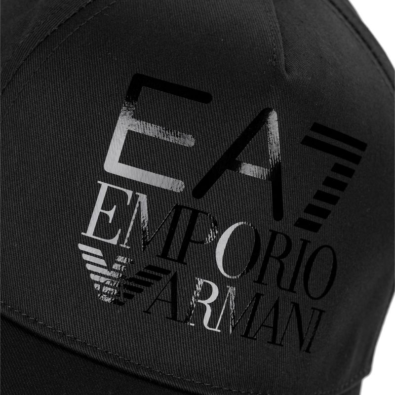 Cap Mütze Damen EA7 Emporio Armani Train Logo Series black 3