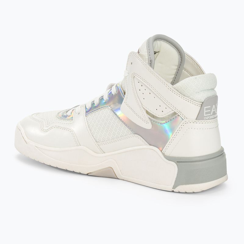 Schuhe EA7 Emporio Armani Basket Mid white/iridescent 3