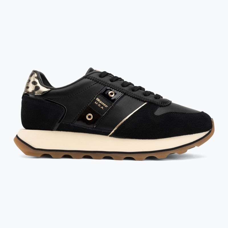 Damen-Schuhe Blauer USA F6MILLS01 black/leopard 2