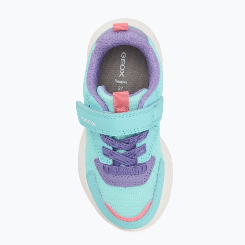 Geox Loftus meergrün/lila Kinderschuhe 5