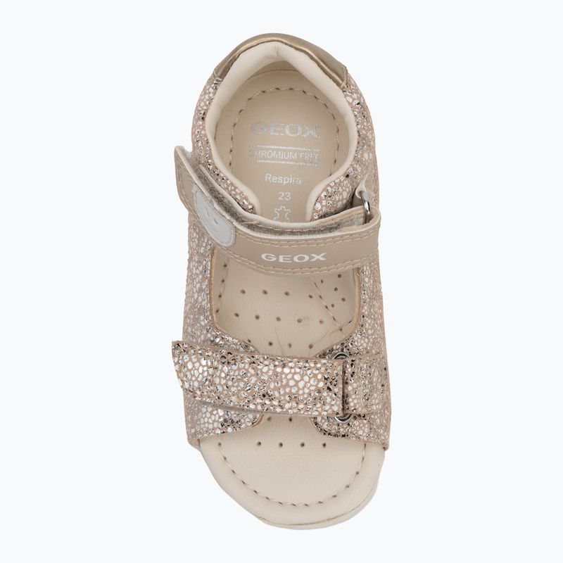 Sandalen Kinder Geox Macchia white/gold 5