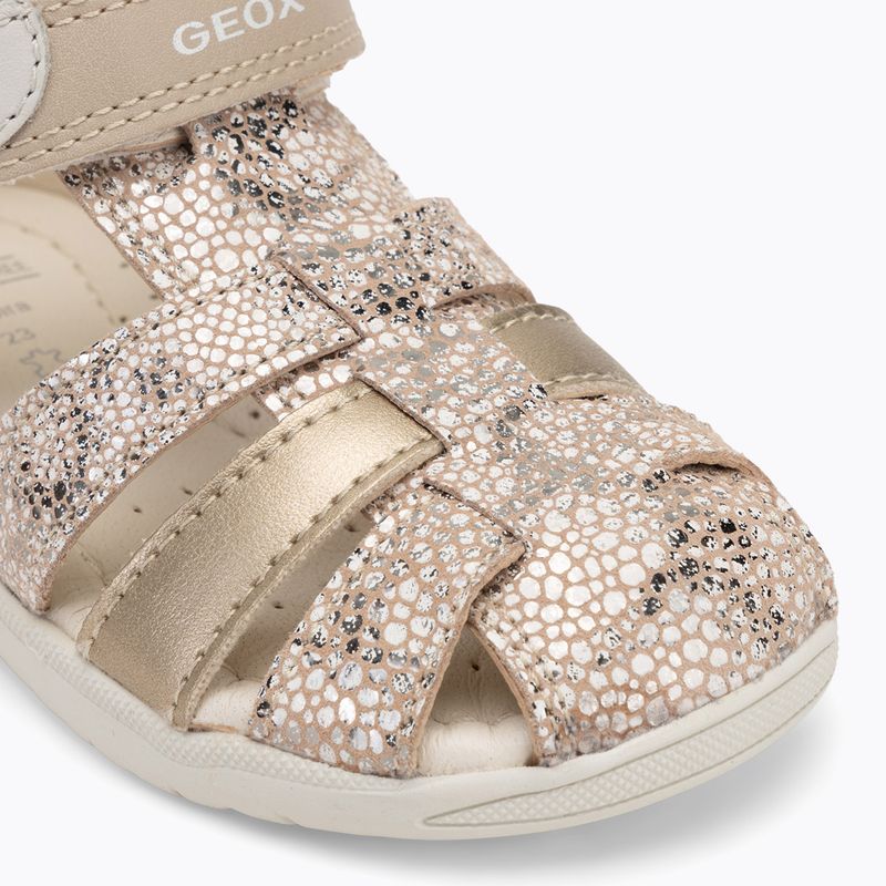 Sandalen Kinder Geox Macchia white/gold 7
