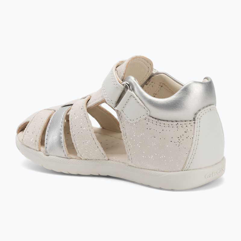 Sandalen Kinder Geox Macchia white/silver 3