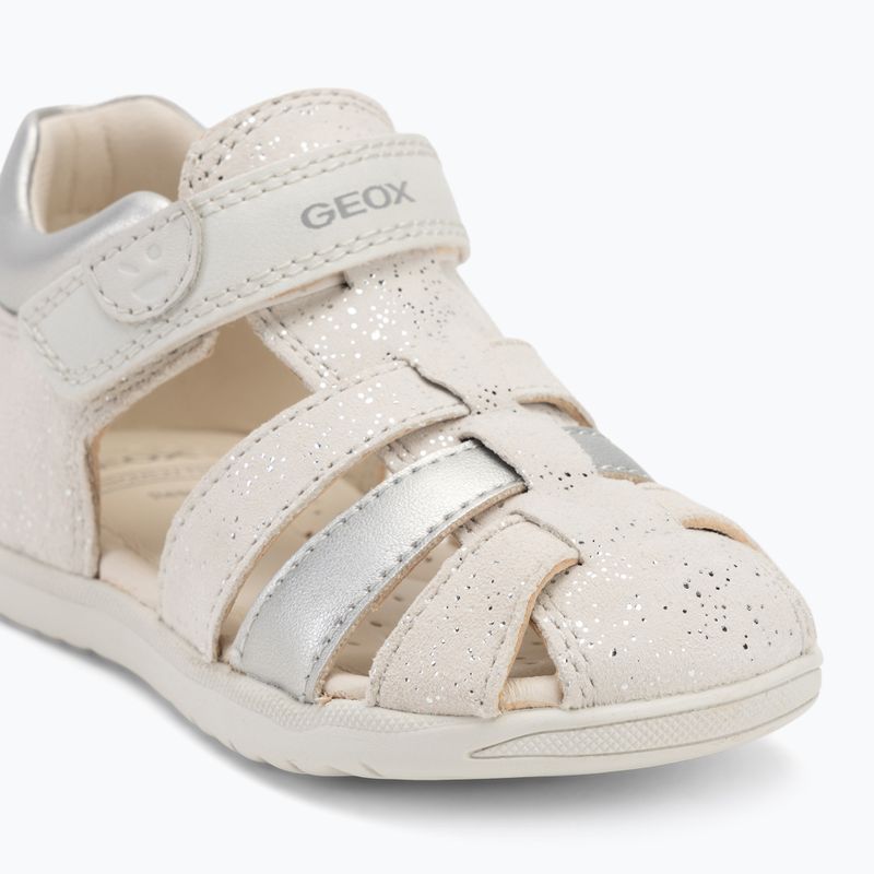 Sandalen Kinder Geox Macchia white/silver 7