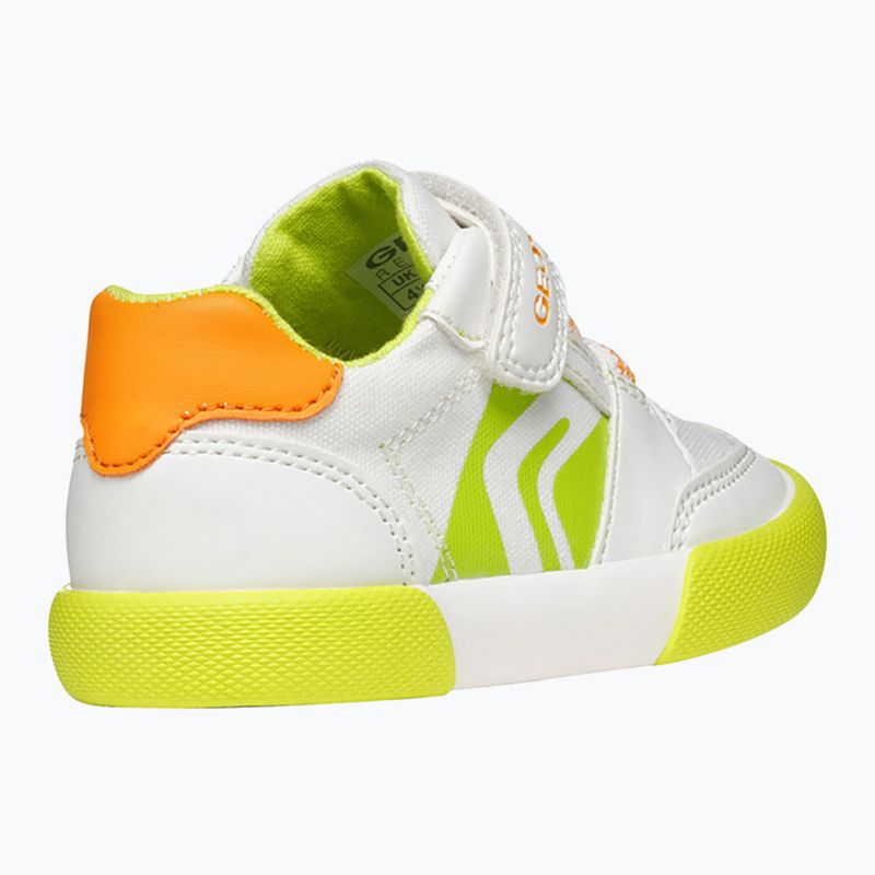 Geox Gisli weiß/fluo grün Kinderschuhe 11