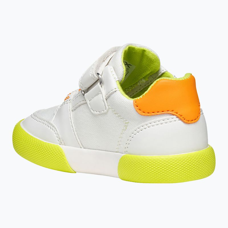 Geox Gisli weiß/fluo grün Kinderschuhe 12