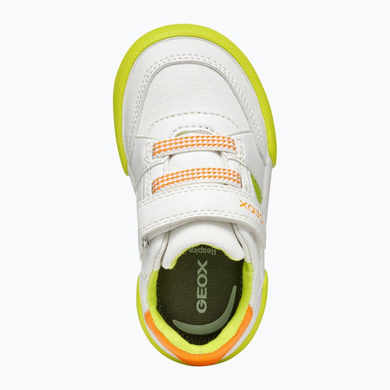Geox Gisli weiß/fluo grün Kinderschuhe 14