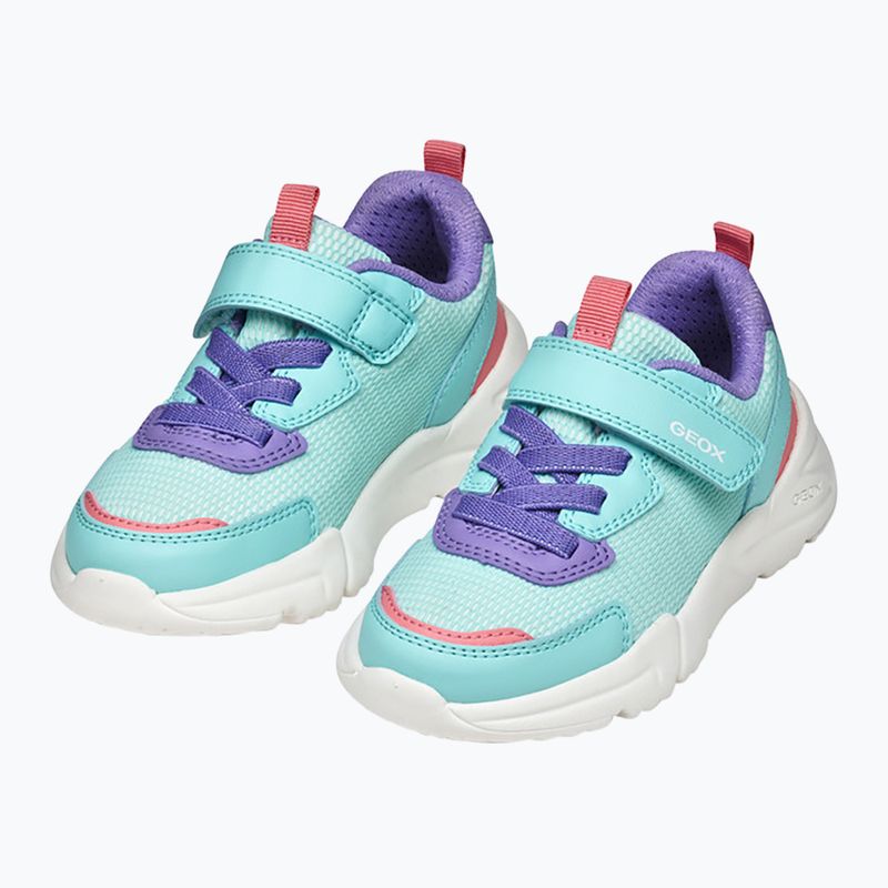 Geox Loftus meergrün/lila Kinderschuhe 15
