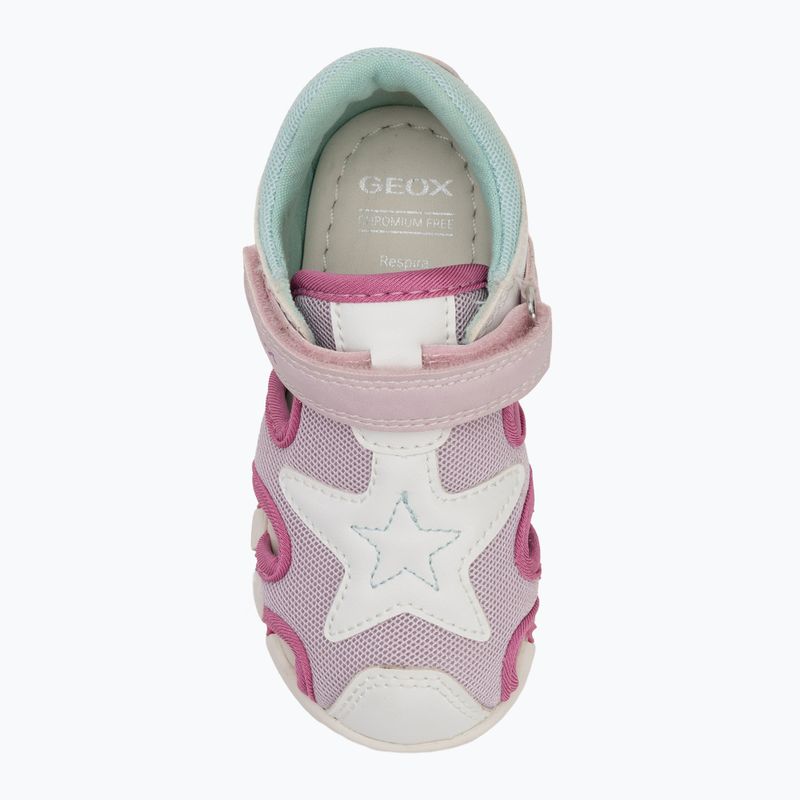Sandalen Kinder Geox Iupidoo white/fuchsia 5