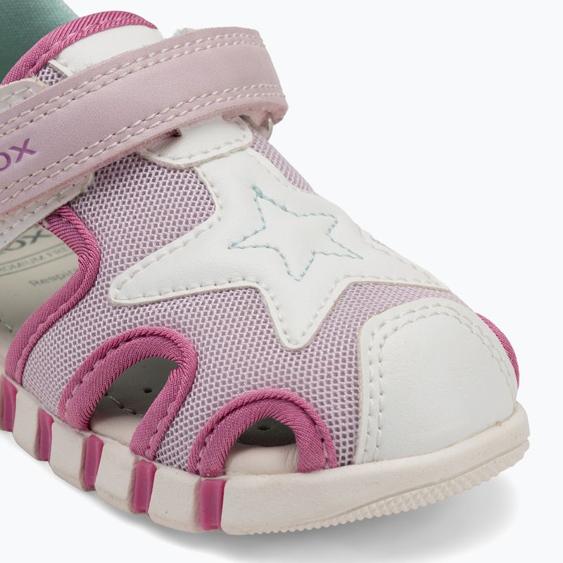 Sandalen Kinder Geox Iupidoo white/fuchsia 7