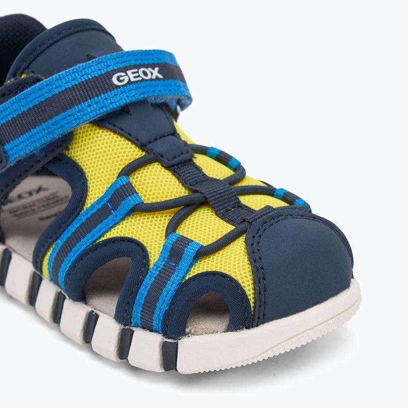 Sandalen Kinder Geox Iupidoo navy/fluo yellow 7