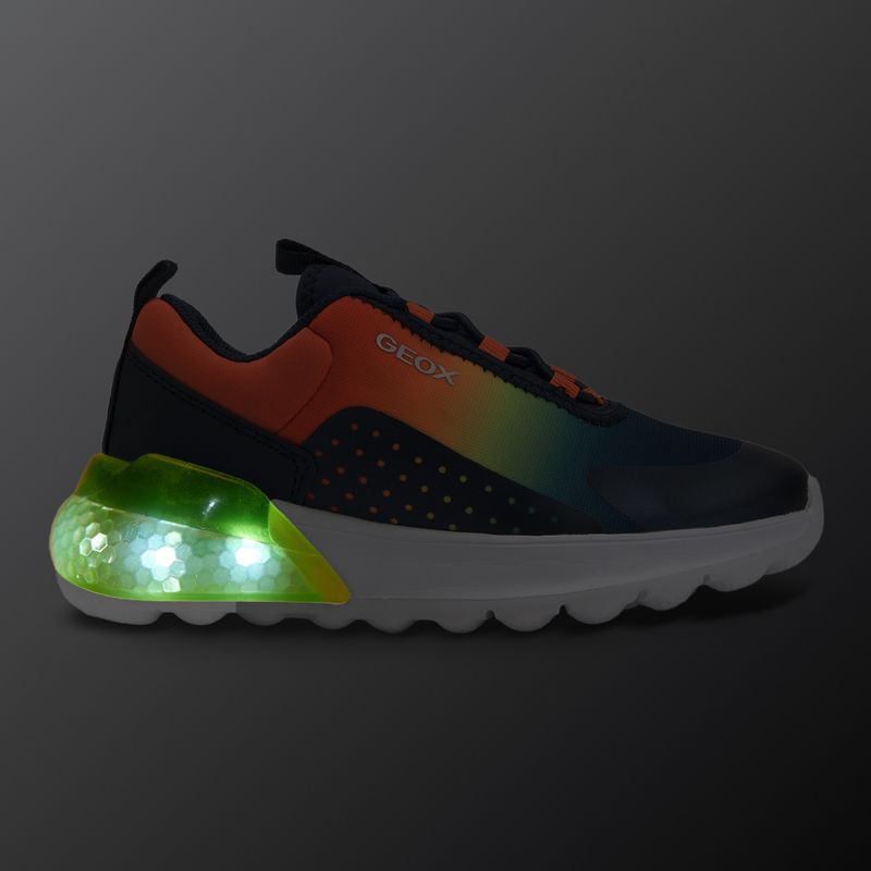 Geox Activart Illuminus navy/lime Junior Schuhe 8
