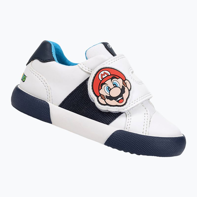Geox Gisli Kinderschuhe weiß/navy/orange 10