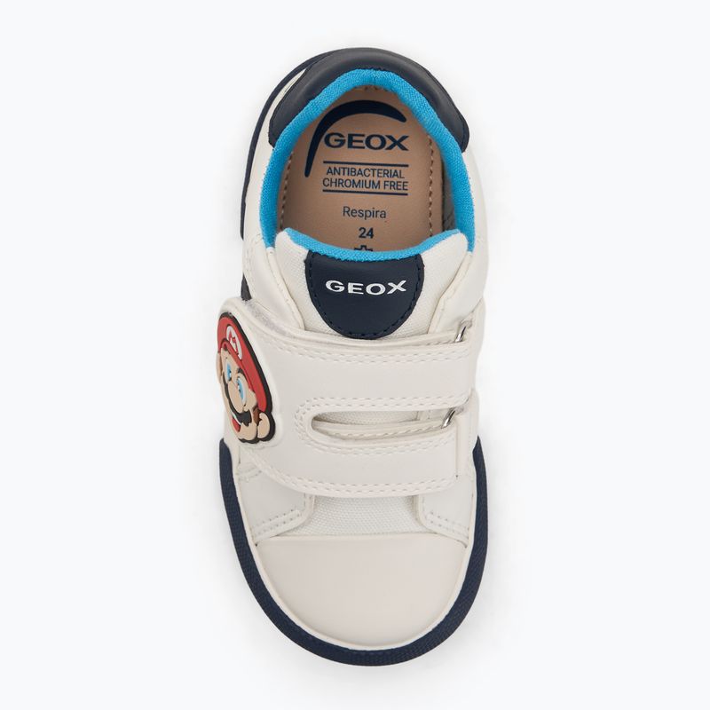 Geox Gisli Kinderschuhe weiß/navy/orange 5