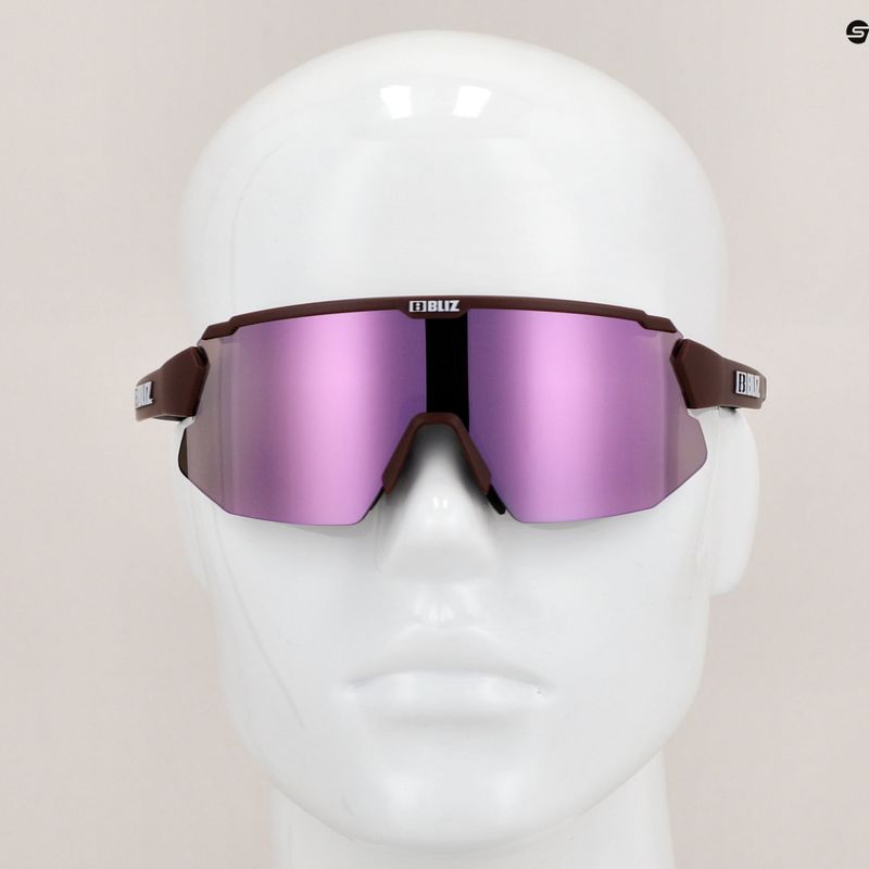 Bliz Breeze Small S3+S1 matt bordeaux / braun rosa multi / rosa Fahrradbrille 52212-44 8