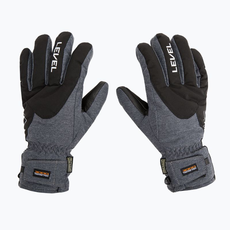 Herren-Skihandschuhe Level Alpine grau 3343 3