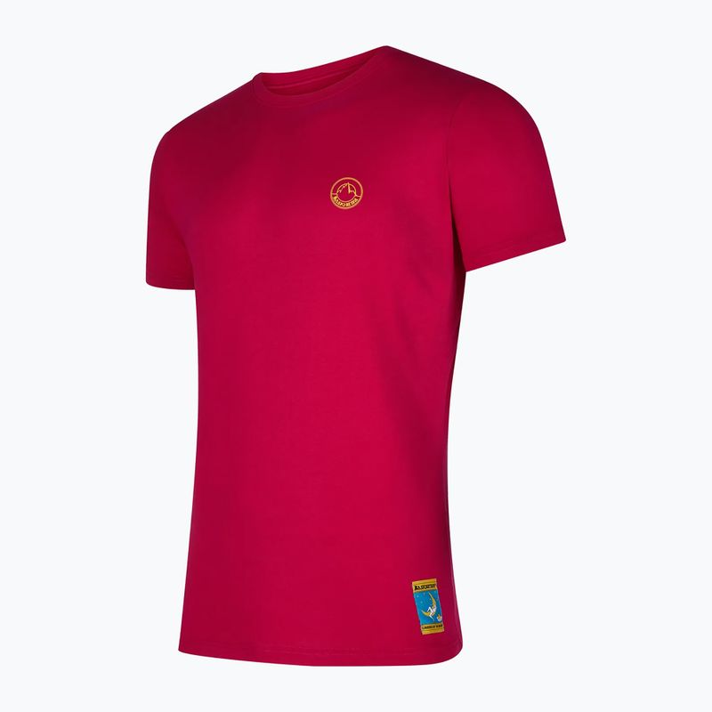 La Sportiva Herren Climbing on the Moon fucsia/giallo T-Shirt