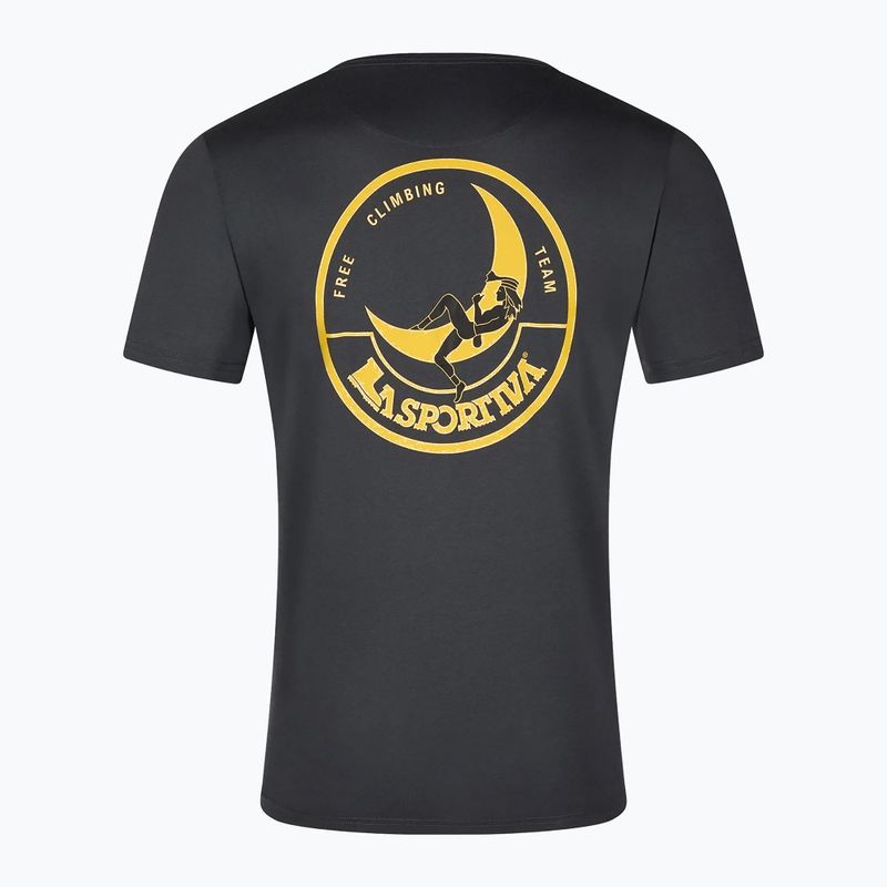 Herren-T-Shirt La Sportiva Climbing on the Moon carbon/yellow 2