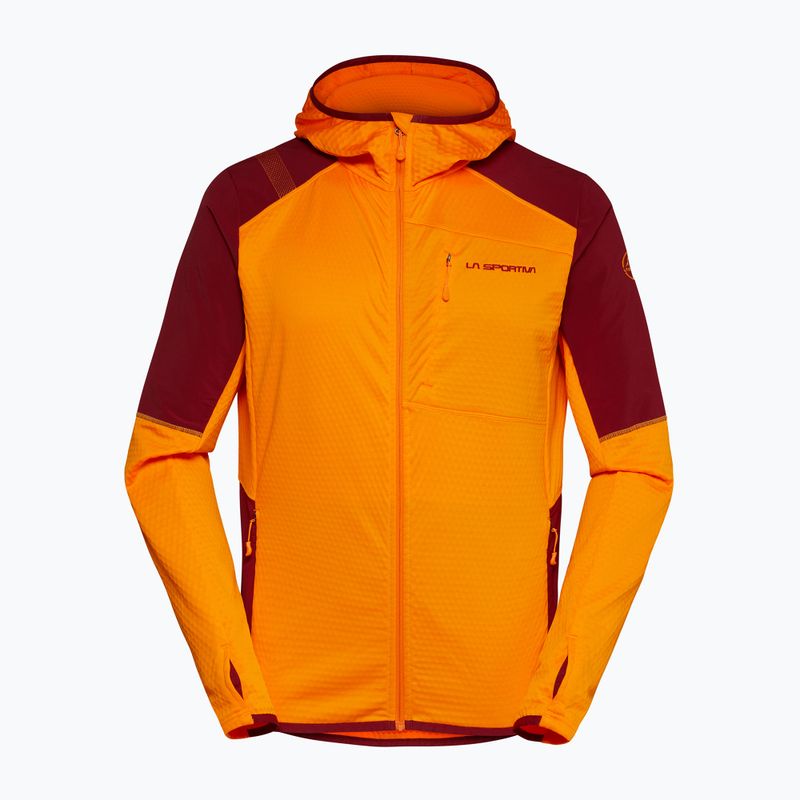 Herren La Sportiva Existence Hoody papaya/sangria trekking sweatshirt