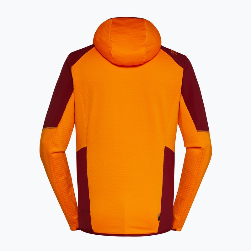 Herren La Sportiva Existence Hoody papaya/sangria trekking sweatshirt 2