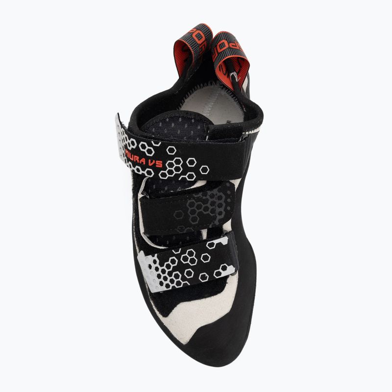 Damen-Kletterschuhe La Sportiva Miura VS white/cherry tomato 5