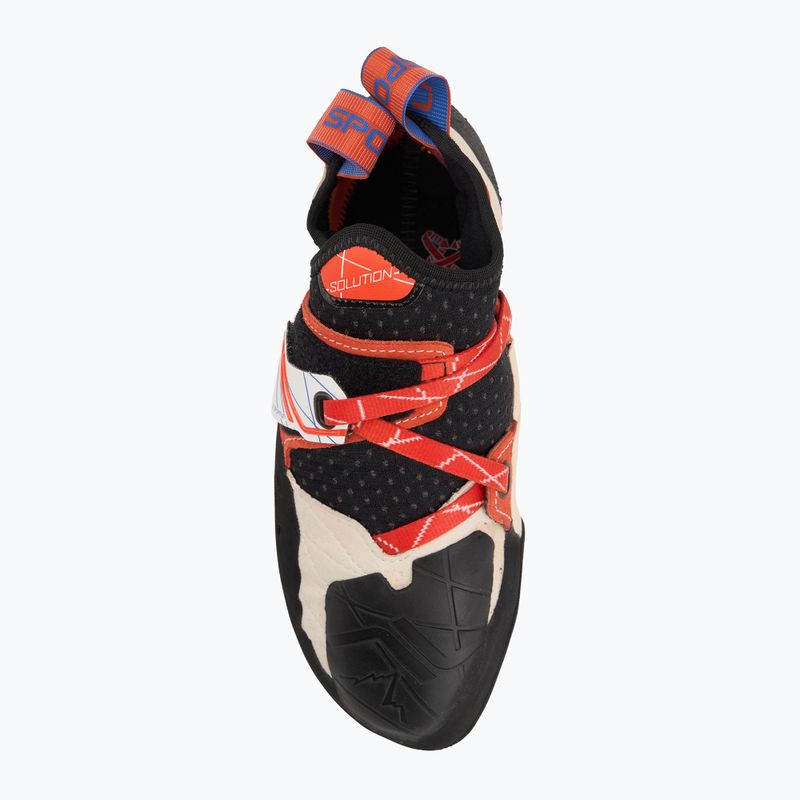 Damen-Kletterschuhe La Sportiva Solution white/lily orange 5