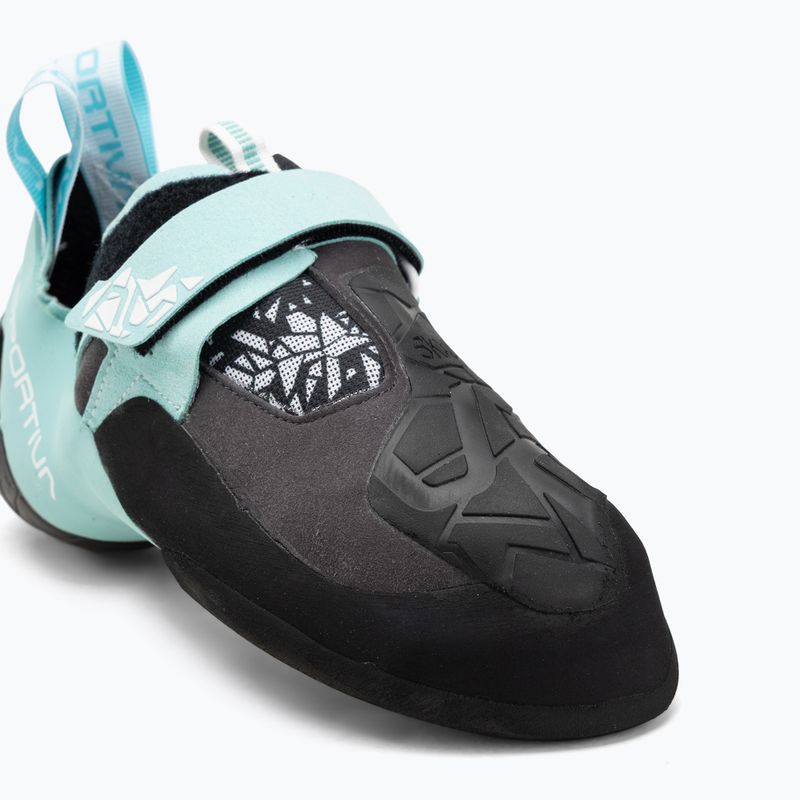 Damen-Kletterschuhe La Sportiva Skwama Vegan carbon/turquoise 7