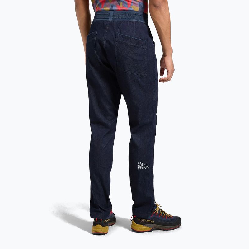 Herren-Kletterhose La Sportiva Cave Jeans denim/night sky 2