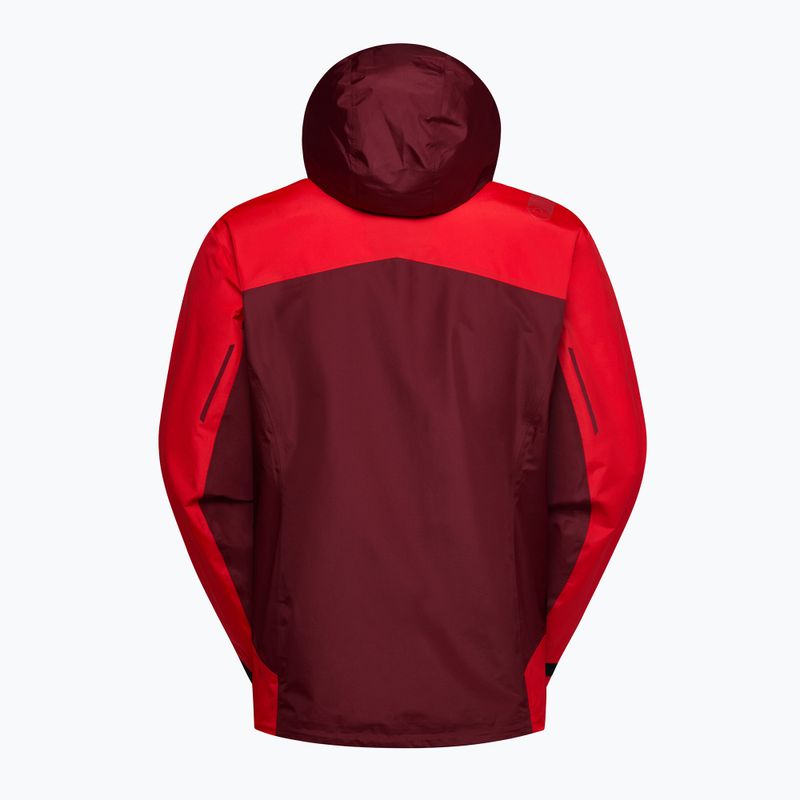 Herren-Regenjacke La Sportiva Discover Shell mountain red/redwood 2
