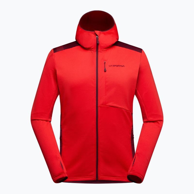 Herren La Sportiva Chill Thermal Hoody bergrot / redwood trekking sweatshirt