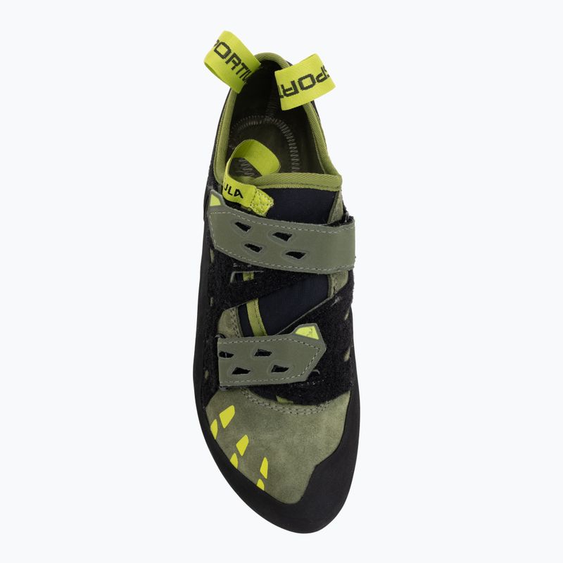 Herren Kletterschuhe La Sportiva Tarantula olive/neon 6