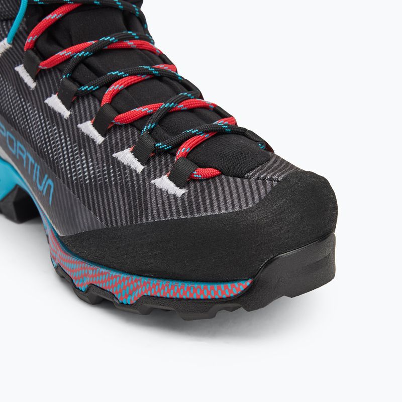 Damen-Trekkingschuhe La Sportiva Aequilibrium Hike GTX carbon/malibu blau 7