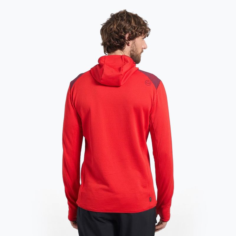 Herren Thermo-Sweatshirt La Sportiva Lucendro Thermal Hoody mountain red/redwood 2