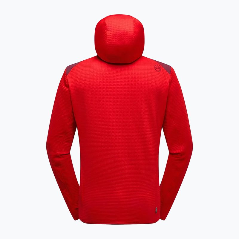 Herren Thermo-Sweatshirt La Sportiva Lucendro Thermal Hoody mountain red/redwood 4