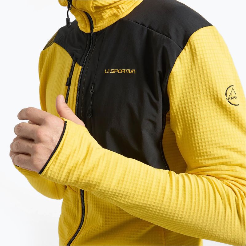 Herren Thermo-Sweatshirt La Sportiva Lucendro Thermal Hoody gelb/schwarz 3