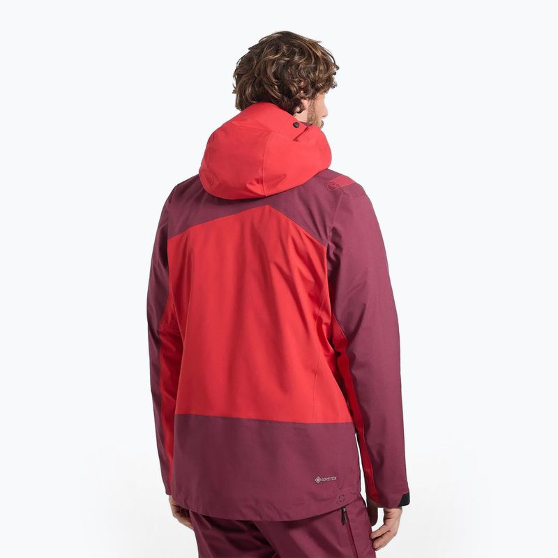Herren-Regenjacke La Sportiva Alpine Guide GTX Perfomance mountain red/redwood 2