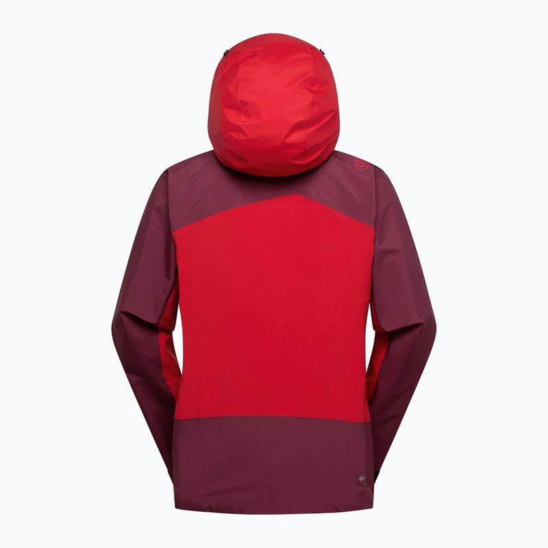 Herren-Regenjacke La Sportiva Alpine Guide GTX Perfomance mountain red/redwood 4