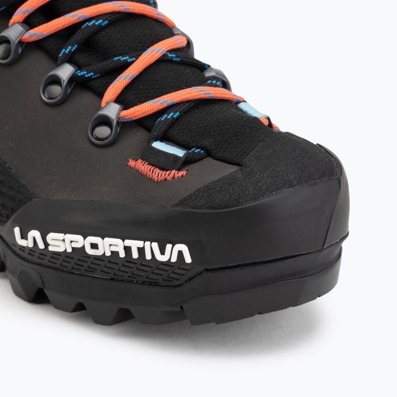 Damen-Bergstiefel La Sportiva Aequilibrium LT GTX black/hibiscus 7
