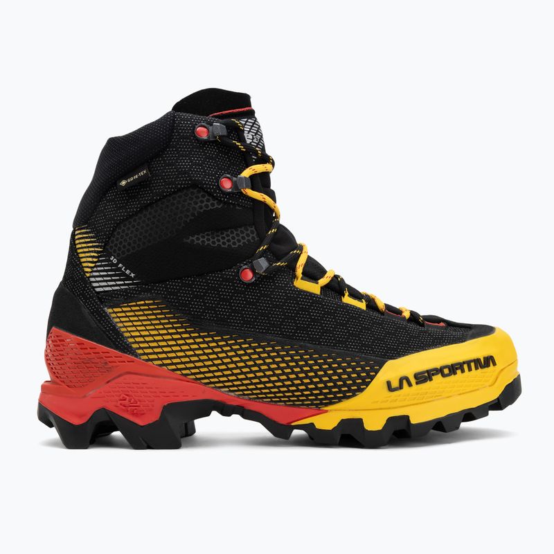 Hochgebirgsschuhe Herren La Sportiva Aequilibrium ST GTX black/yellow 2