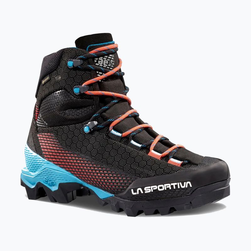 Damen-Hochtourenschuhe La Sportiva Aequilibrium ST GTX black/hibiscus 8