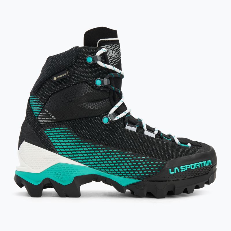 Damen-Hochtourenschuhe La Sportiva Aequilibrium ST GTX black/aqua 2