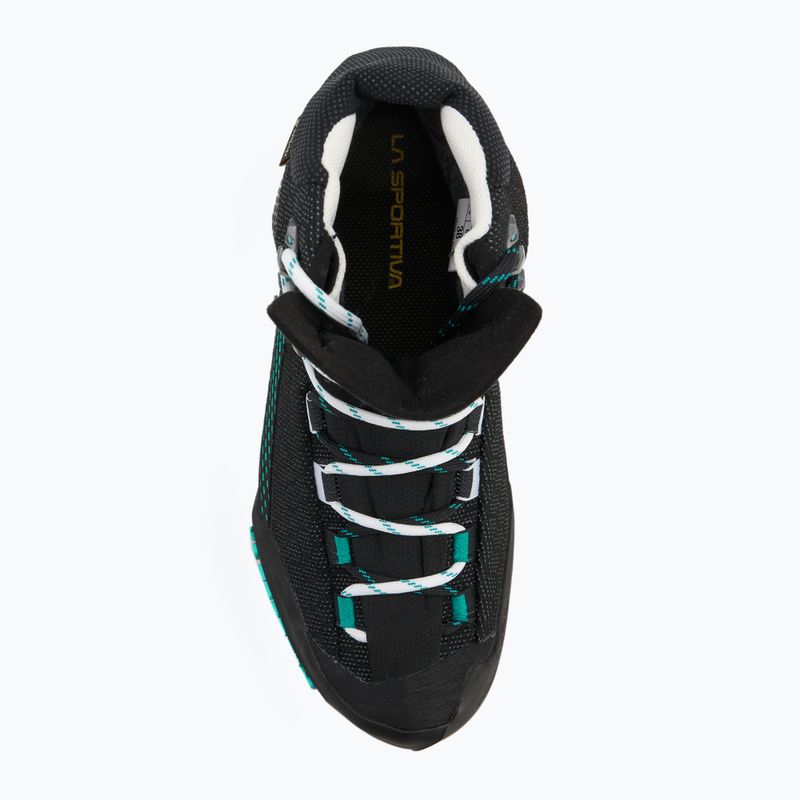 Damen-Hochtourenschuhe La Sportiva Aequilibrium ST GTX black/aqua 5