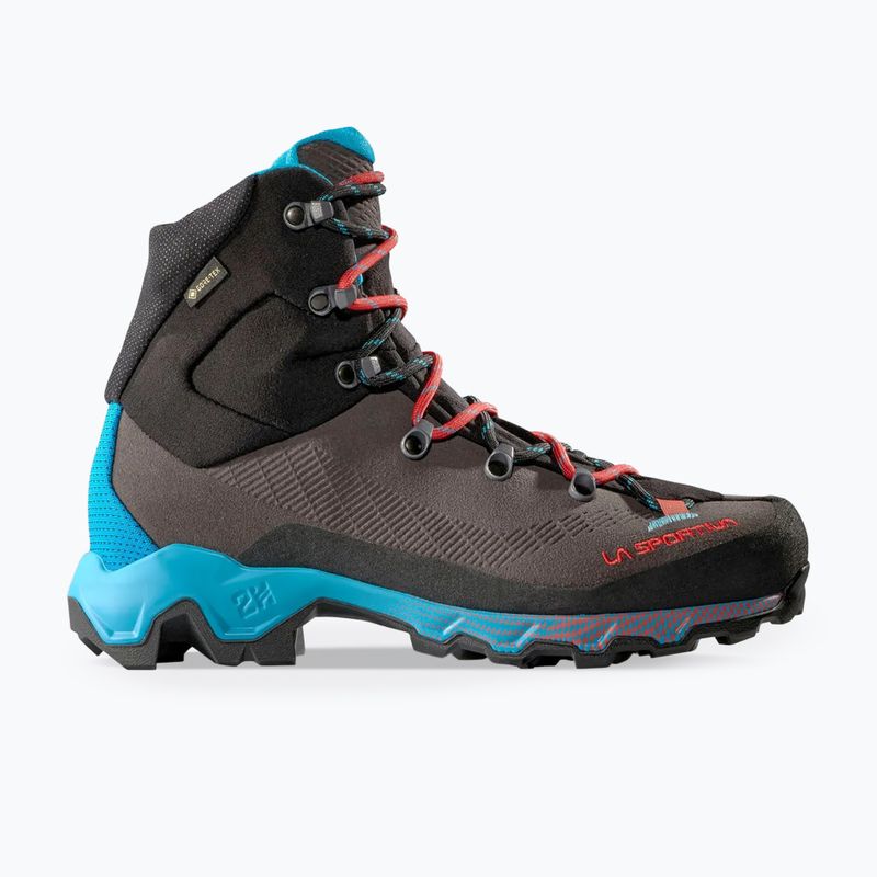Damen-Trekkingschuhe La Sportiva Aequilibrium Trek GTX carbon/malibu blue 9