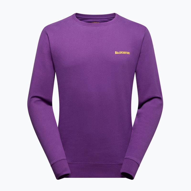 Herren-Sweatshirt La Sportiva Climbing On The Moon purple/yellow