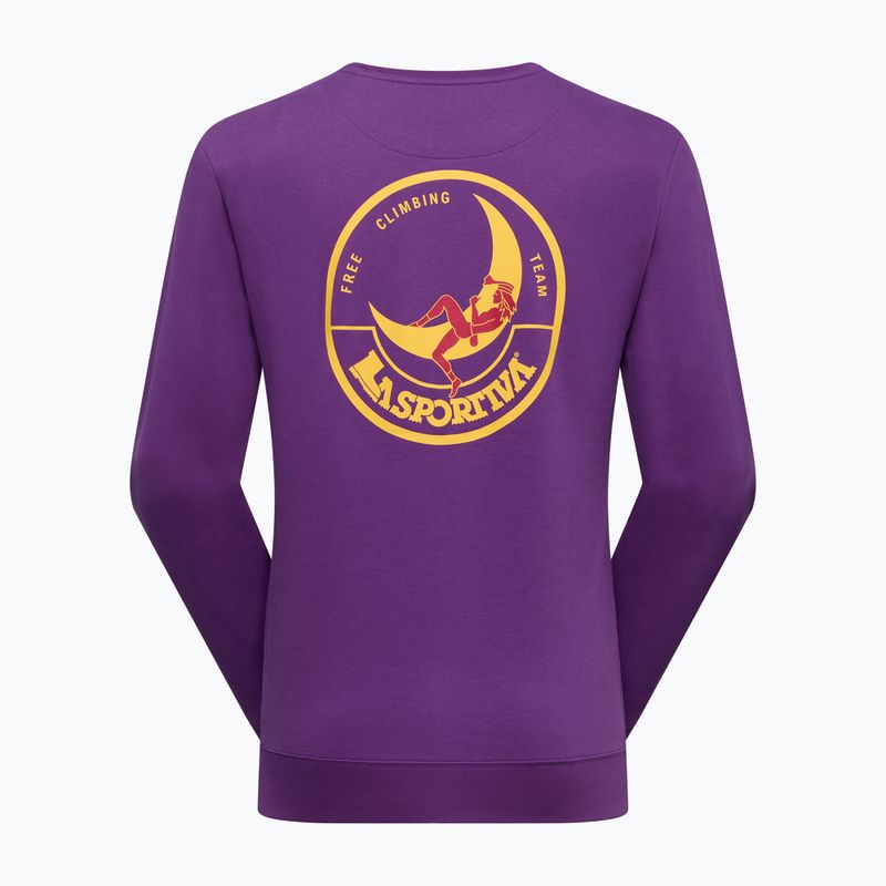 Herren-Sweatshirt La Sportiva Climbing On The Moon purple/yellow 2