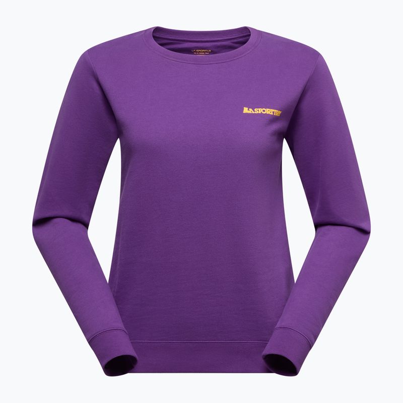 Damen-Sweatshirt La Sportiva Climbing On The Moon purple/yellow 3